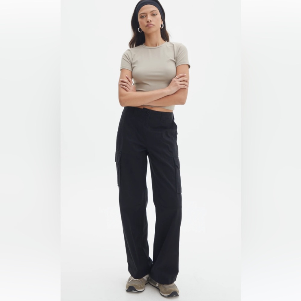 black cargo pants